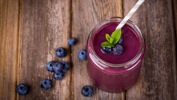 superfood smoothie with blueberries